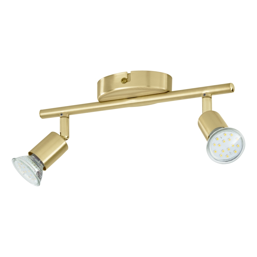 Eglo - LED Kohtvalgusti 2xGU10/2,8W/230V 3000K kuldne