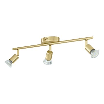 Eglo - LED Kohtvalgusti 3xGU10/2,8W/230V 3000K kuldne