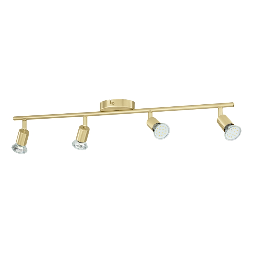 Eglo - LED Kohtvalgusti 4xGU10/2,8W/230V 3000K kuldne