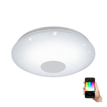 Eglo 33218 - LED RGB Hämardatav laevalgusti VOLTAGO-C LED/17W/230V 2700-6500K d. 38 cm