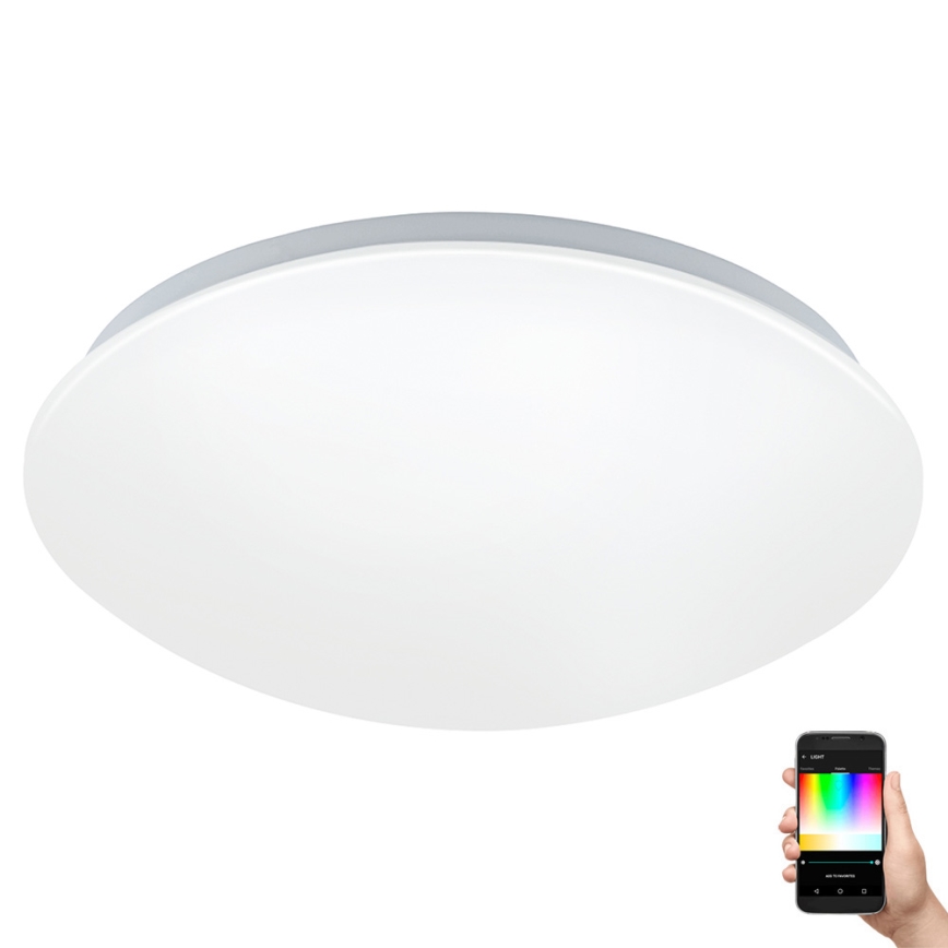 Eglo 33219 - LED RGBW hämardatav laevalgusti GIRON-C LED/17W/230V Ø 30 cm valge