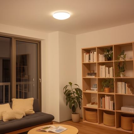 Eglo 33219 - LED RGBW hämardatav laevalgusti GIRON-C LED/17W/230V Ø 30 cm valge