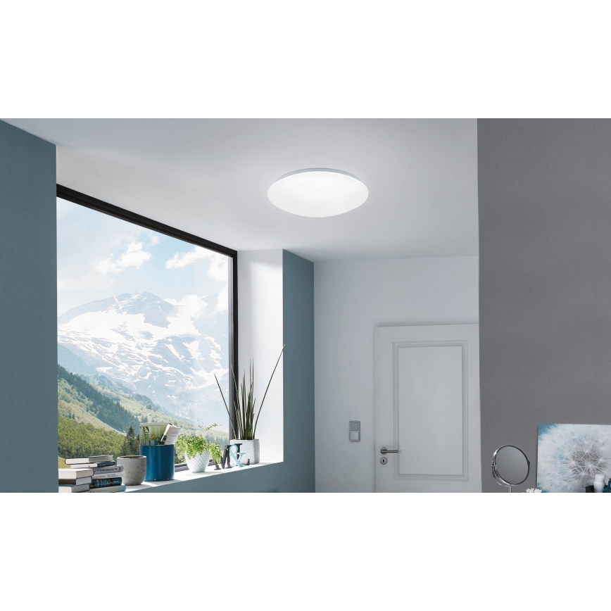 Eglo 33219 - LED RGBW hämardatav laevalgusti GIRON-C LED/17W/230V Ø 30 cm valge