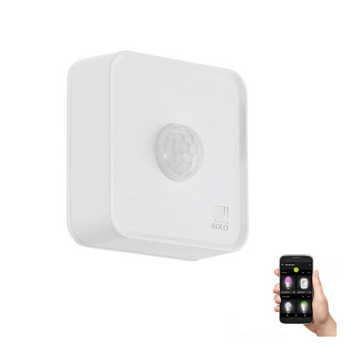 Eglo 33236 - Väli liikumisandur CONNECT SENSOR 3xAA 12 m valge IP44