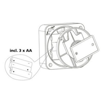 Eglo 33236 - Väli liikumisandur CONNECT SENSOR 3xAA 12 m valge IP44