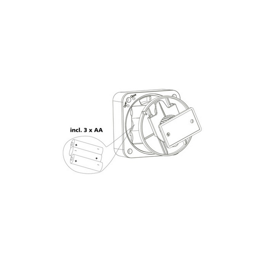 Eglo 33236 - Väli liikumisandur CONNECT SENSOR 3xAA 12 m valge IP44