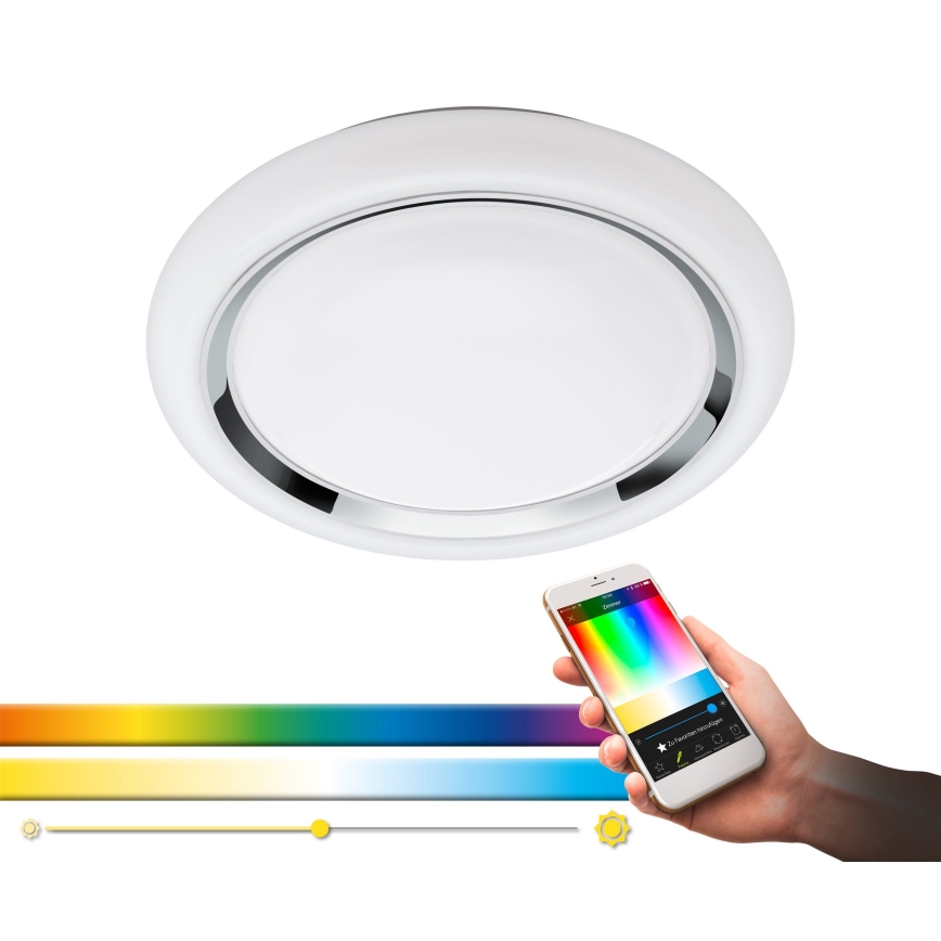 Eglo 33254 - LED RGBW hämardatav laelamp CAPASSO-C LED/17W/230V 2700-6500K läbimõõt 34 cm