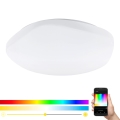 Eglo 33272 - LED RGB Hämardatav laevalgusti TOTARI-C LED/34W/230V 2700-6500K valge + kaugjuhtimispult