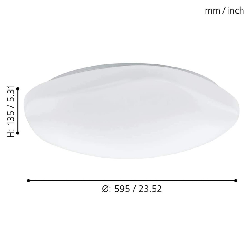 Eglo 33272 - LED RGB Hämardatav laevalgusti TOTARI-C LED/34W/230V 2700-6500K valge + kaugjuhtimispult