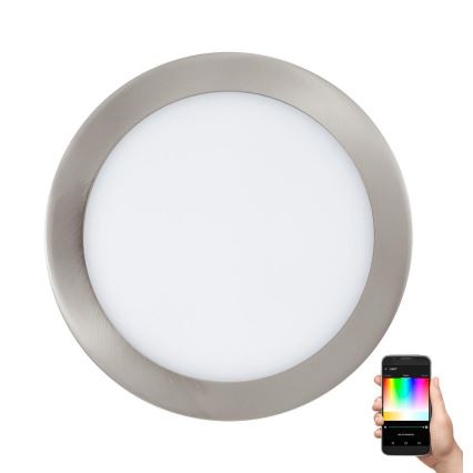 Eglo 33317 - LED RGBW hämardatav süvistatav laevalgusti FUEVA-C LED/15,6W/230V 2700-6500K läb. 22,5 cm