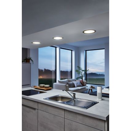 Eglo 33317 - LED RGBW hämardatav süvistatav laevalgusti FUEVA-C LED/15,6W/230V 2700-6500K läb. 22,5 cm