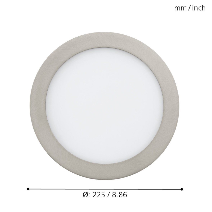 Eglo 33317 - LED RGBW hämardatav süvistatav laevalgusti FUEVA-C LED/15,6W/230V 2700-6500K läb. 22,5 cm