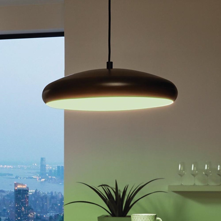 Eglo 33328 - LED RGBW Hämardatav lühter RIODEVA-C LED/27W/230V 2700-6500K must
