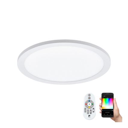 Eglo 33341 - LED RGBW hämardatav laelamp SARSINA-C LED/16W/230V 2700-6500K läbimõõt 30 cm + kaugjuhtimispult