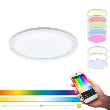 Eglo 33341 - LED RGBW hämardatav laelamp SARSINA-C LED/16W/230V 2700-6500K läbimõõt 30 cm + kaugjuhtimispult