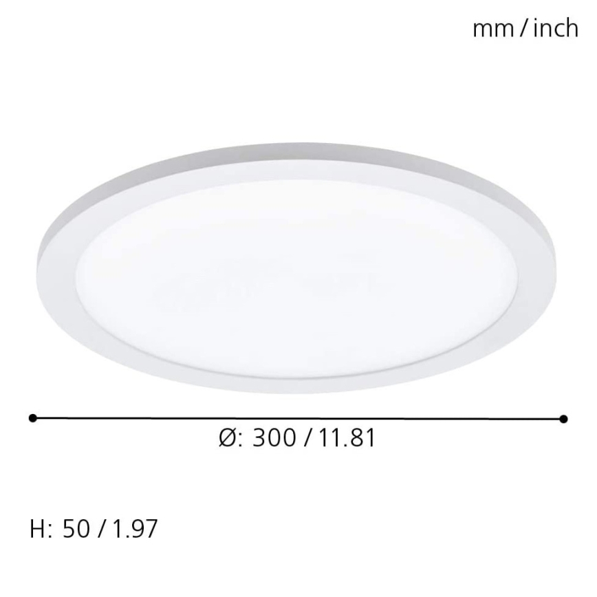 Eglo 33341 - LED RGBW hämardatav laelamp SARSINA-C LED/16W/230V 2700-6500K läbimõõt 30 cm + kaugjuhtimispult