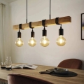 Eglo 33378 - LED Lühter TOWNSHEND 4xE27/4W/230V 2200K beež/must
