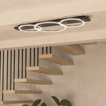 Eglo 33488 - BOYAL LED laevalgusti 2xLED/12W/230V + LED/12W, must