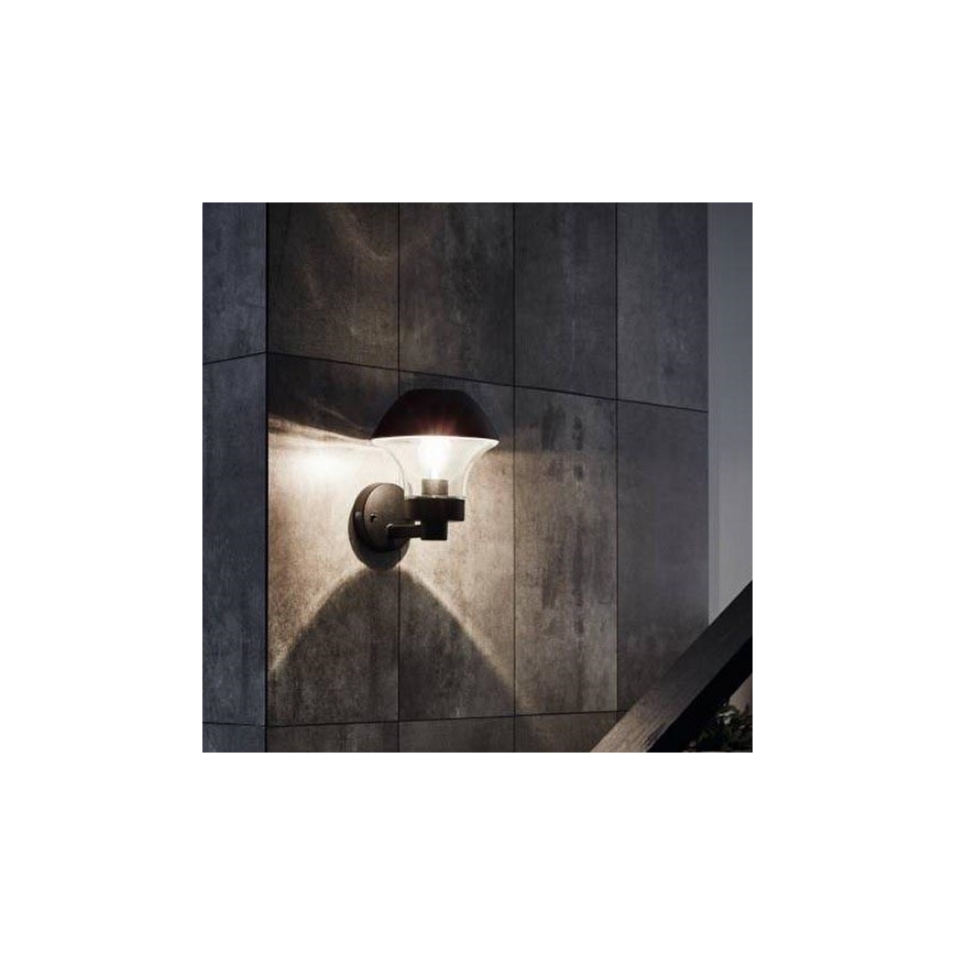 Eglo 33567 - LED-hämardatav välisseinale paigaldatav seinavalgusti VERLUCCA-C 1xE27/9W/230V IP44