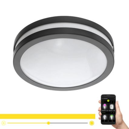 Eglo 33571 - LED Hämardatav valgusti vannituppa LOCANA-C LED/14W/230V IP44 must