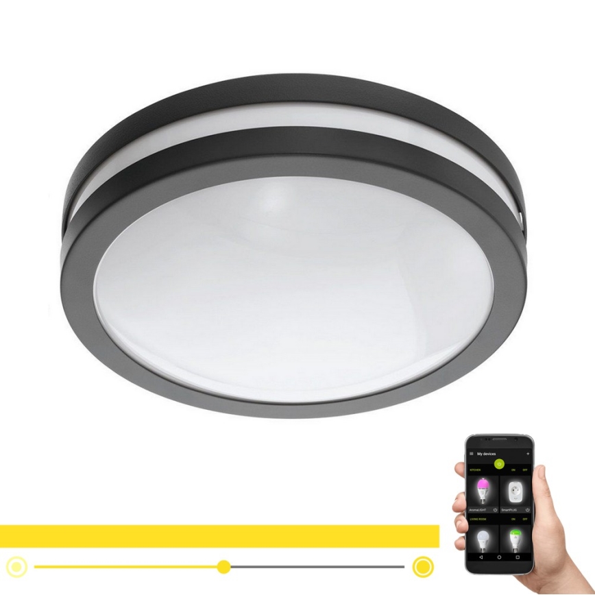 Eglo 33571 - LED Hämardatav valgusti vannituppa LOCANA-C LED/14W/230V IP44 must