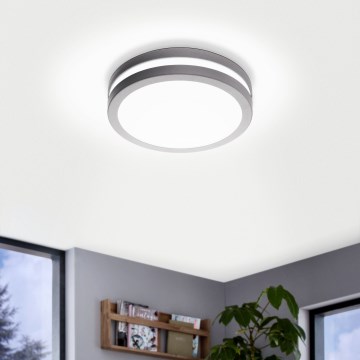 Eglo 33572 - LED hämardatav vannitoa laelamp LOCANA-C LED/14W/230V IP44 hõbedane