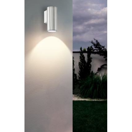 Eglo 33581 - LED RGBW hämardatav välisseinale paigaldatav seinavalgusti RIGA 1xGU10/5W/230V 2700-6500K IP44 mattkroom