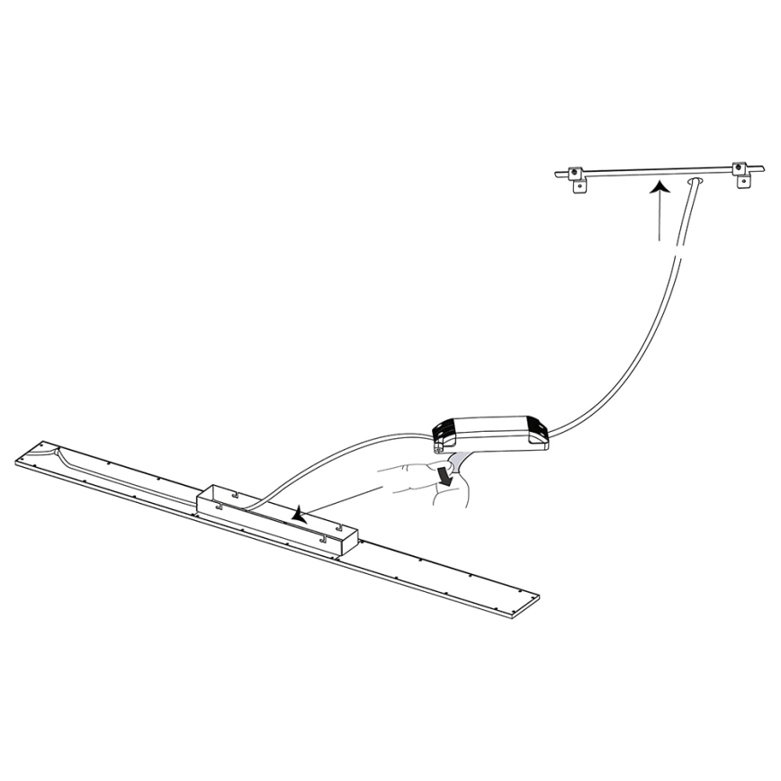 Eglo 33589 - LED RGBW Hämardatav valguspaneel SALOBRENA-C LED/34W/230V + kaugjuhtimispult