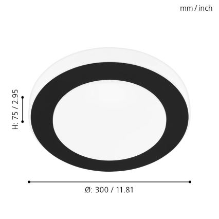 Eglo - LED-laevalgusti vannituppa LED/11W/230V IP44