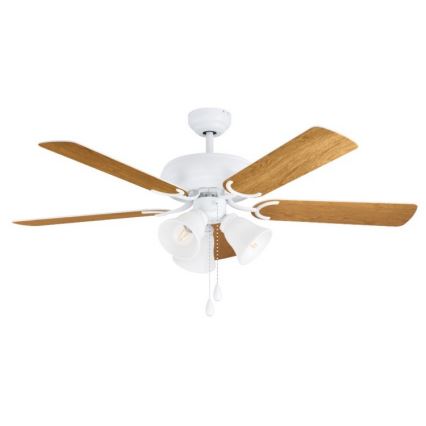Eglo 35076 - Laeventilaator LAS PALMAS 3xE27/40W/230V pruun