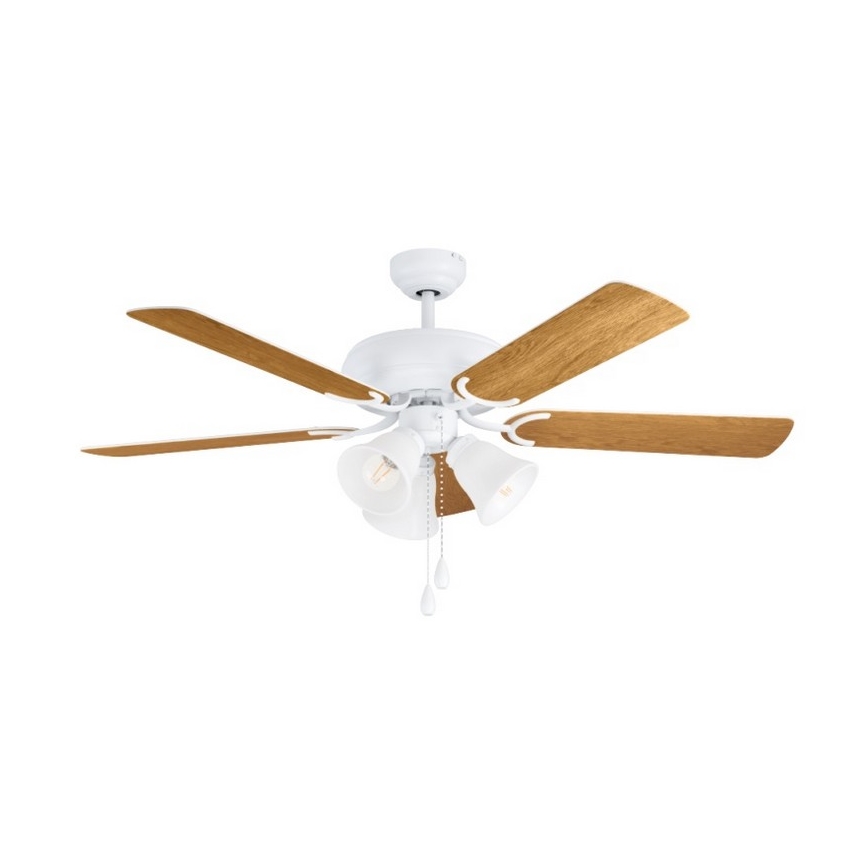 Eglo 35076 - Laeventilaator LAS PALMAS 3xE27/40W/230V pruun