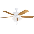 Eglo 35076 - laeventilaator LAS PALMAS 3xE27/40W/230V pruun