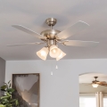 Eglo 35077 - Laeventilaator LAS PALMAS 3xE27/40W/230V mattkroom/hall