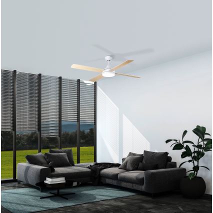 Eglo - LED Laeventilaator LED/20W/230V 3000/4000/5000K + kaugjuhtimispult valge