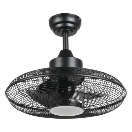Eglo - LED laeventilaator LED/15W/230V 3000/4000/5000K Ø 53 cm must + kaugjuhtimispult