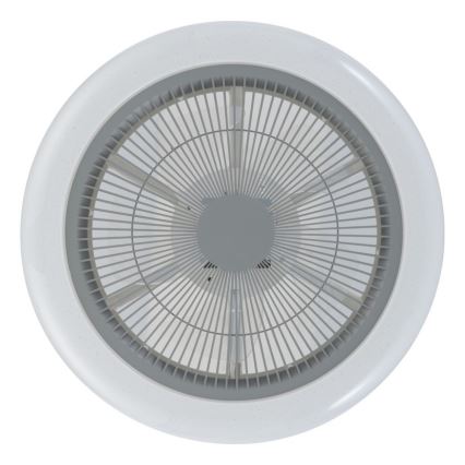 Eglo - LED Hämardatav laeventilaator LED/25,5W/230V hall + kaugjuhtimispult