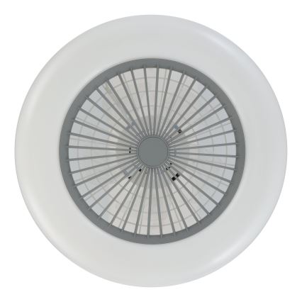 Eglo - LED-hämardatav laeventilaator 3xLED/12,6W/230V 2700-6500K läbimõõt 55 cm hall + kaugjuhtimispult