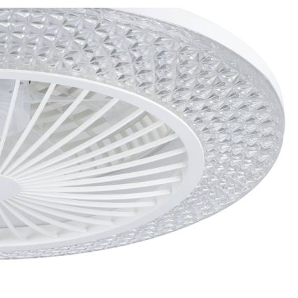 Eglo - LED-hämardatav laeventilaator 3xLED/12,6W/230V 2700–6500K läbimõõt 55 cm valge + kaugjuhtimispult