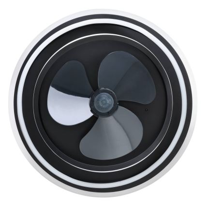 Eglo - hämardatav laeventilaator 4xLED/9W/230V 2700-6500K Ø 50 cm must + kaugjuhtimispult