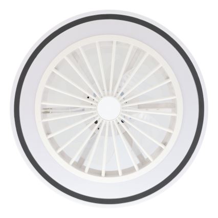 Eglo - LED Hämardatav laeventilaator LED/25,5W/230V valge/must 2700-6500K + kaugjuhtimispult