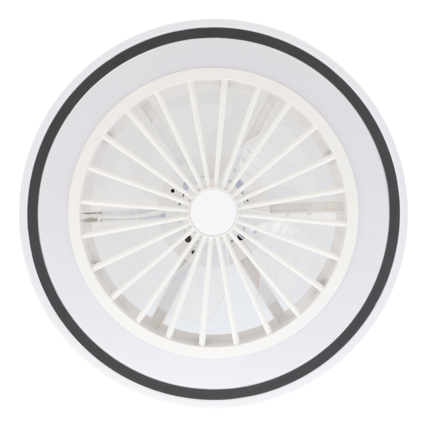 Eglo - LED Hämardatav laeventilaator LED/25,5W/230V valge/must 2700-6500K + kaugjuhtimispult