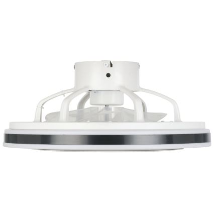 Eglo - LED Hämardatav laeventilaator LED/25,5W/230V valge/must 2700-6500K + kaugjuhtimispult