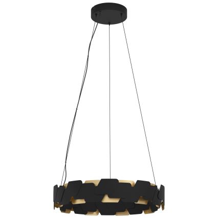 Eglo - LED Hämardatav lühter LED/72W/230V 3000K must/kuldne