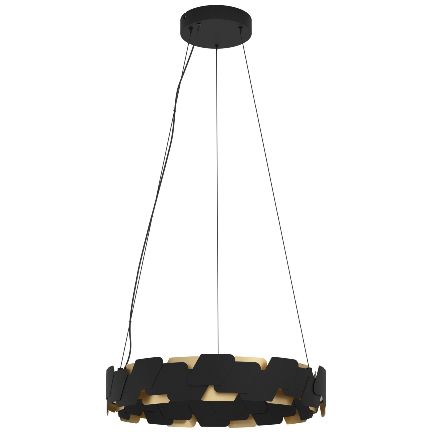 Eglo - LED Hämardatav lühter LED/72W/230V 3000K must/kuldne