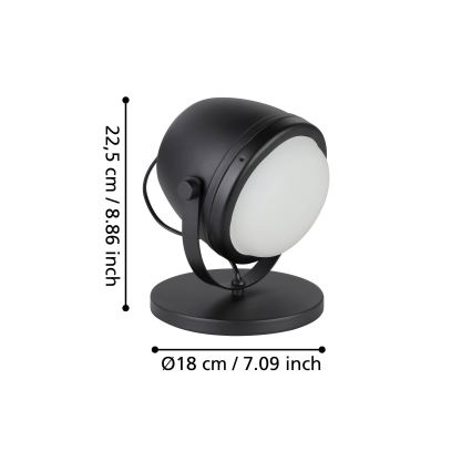 Eglo - Laualamp 1xE27/28W/230V must