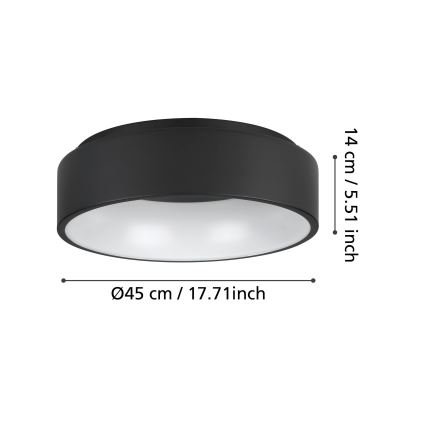 Eglo - LED Hämardatav laevalgusti LED/25,5W/230V 3000K must