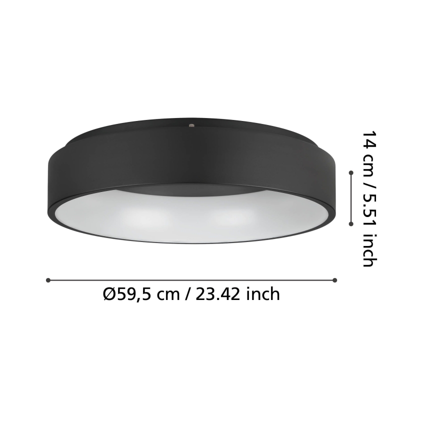 Eglo - LED Hämardatav laevalgusti LED/35,2W/230V 3000K must
