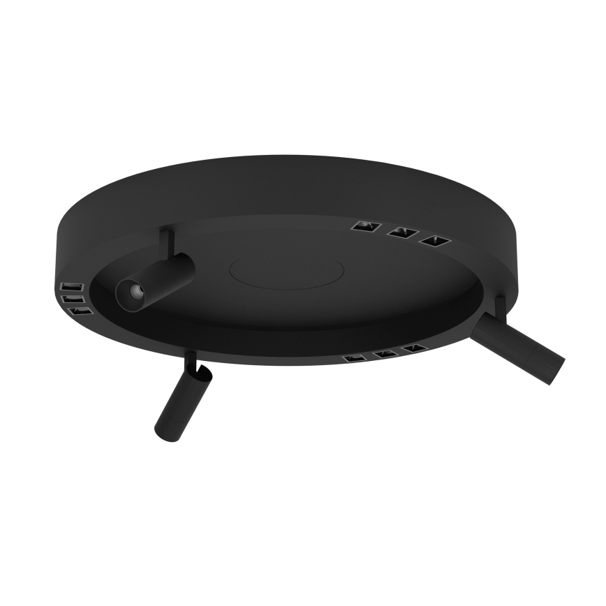 Eglo - LED Hämardatav laevalgusti 3xLED/8W/230V + 3xLED/8,5W 3000K must + kaugjuhtimispult