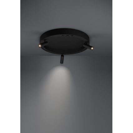 Eglo - LED Hämardatav laevalgusti 3xLED/8W/230V + 3xLED/8,5W 3000K must + kaugjuhtimispult