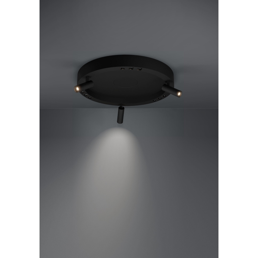 Eglo - LED Hämardatav laevalgusti 3xLED/8W/230V + 3xLED/8,5W 3000K must + kaugjuhtimispult
